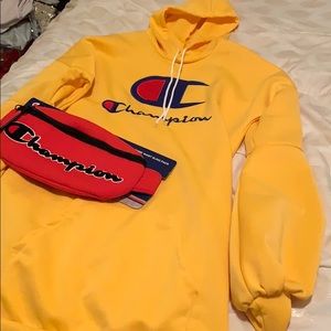 Champion Hoodie Dress w/ Champion Fanny